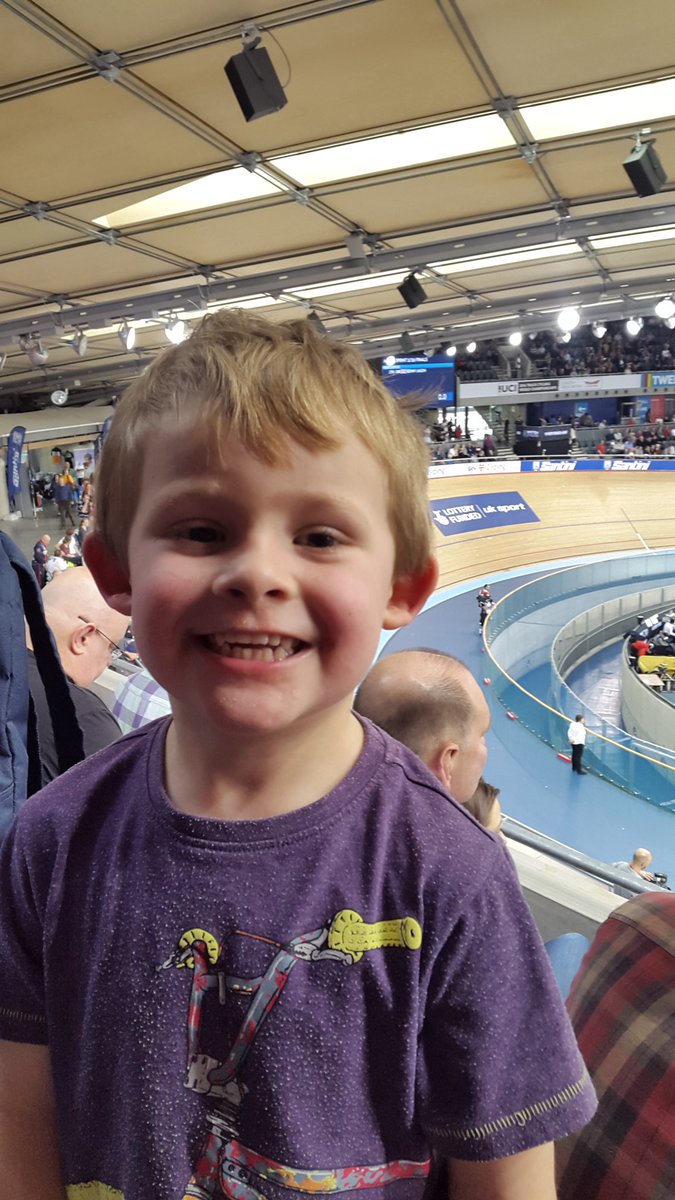 CCted's tweet image. #TWC2016 Harvey's first time at the velodrome