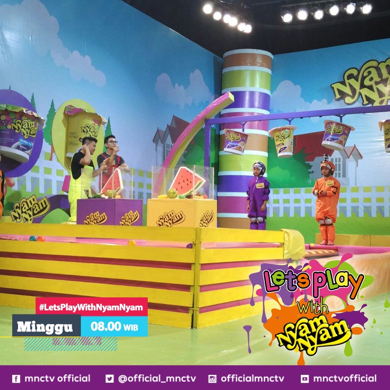 Letsplay_MNCTV's tweet photo. Bermain seru bersama di #LetsPlayWithNyamNyam lagi yuk! Jangan lupa ikuti aksi serunya Minggu pk 8.00! https://t.co/YYNA4kqa83