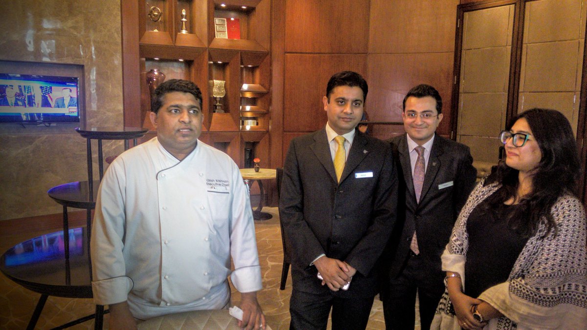 dhempe's tweet photo. @ChefGKrishnan talking to us about plan for us for #DilliKeDehlviRang food walk! @JWMarriottDelhi https://t.co/BlgPHxxYDp