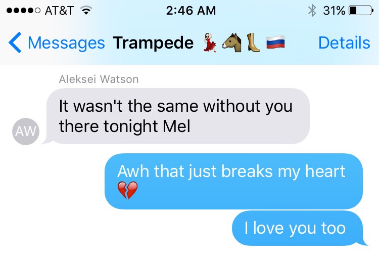 missmzimmer's tweet photo. This text made me so happy cuz it's hard for me to realize that people might actually like my company #imtroubled https://t.co/ltFxRzHE6n