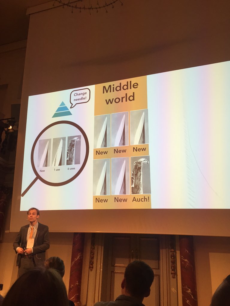 RobertKaysen's tweet photo. Extremely interesting talk on designing for the #middleworld #design #phsychology #uxconfcph https://t.co/0hEwL84Lih