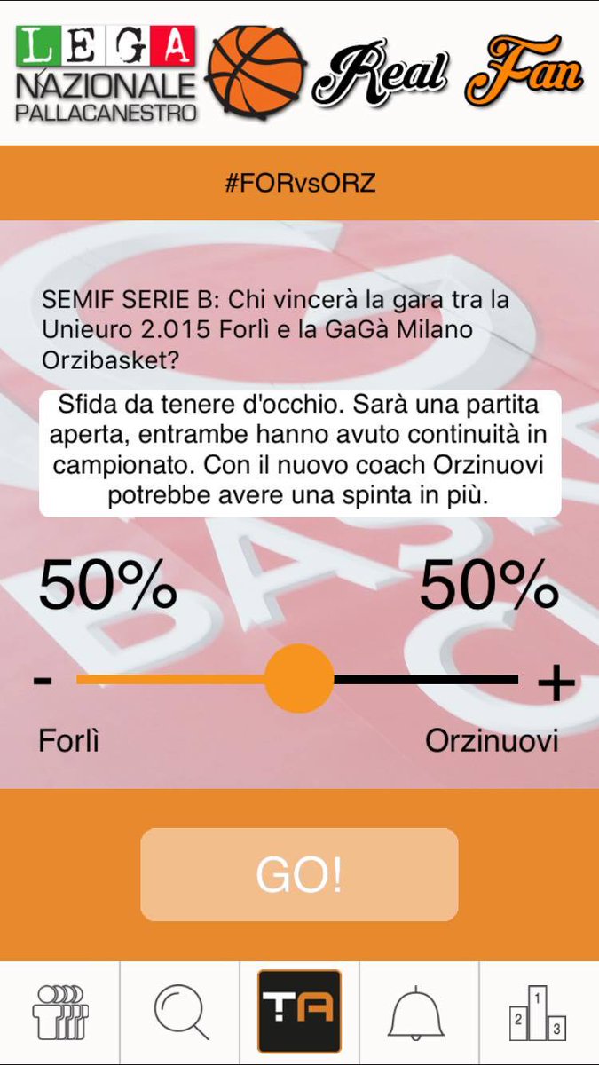 TrackAbile's tweet photo. #RealFanLNP: fai come coach Morea e mettiti in gioco! Per i migliori esperienze e gadget targati @LNPSOCIAL! https://t.co/zSjldQxrXH
