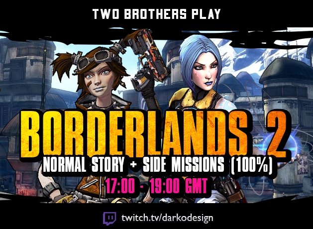 DarkoDGaming's tweet photo. We are going to be streaming Borderlands 2 later today. Why not join us? https://t.co/FFKPdGXo7l #twitchtv #NVHM https://t.co/5GcAjvI4eT