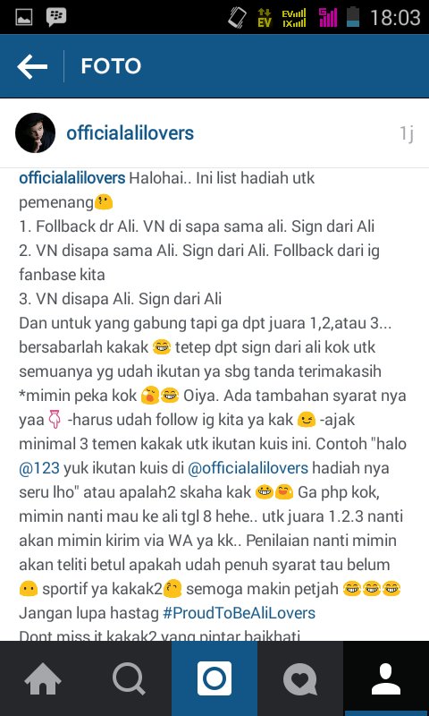 Yukkk ikutan kuis nya... #ProudToBeAliLovers
