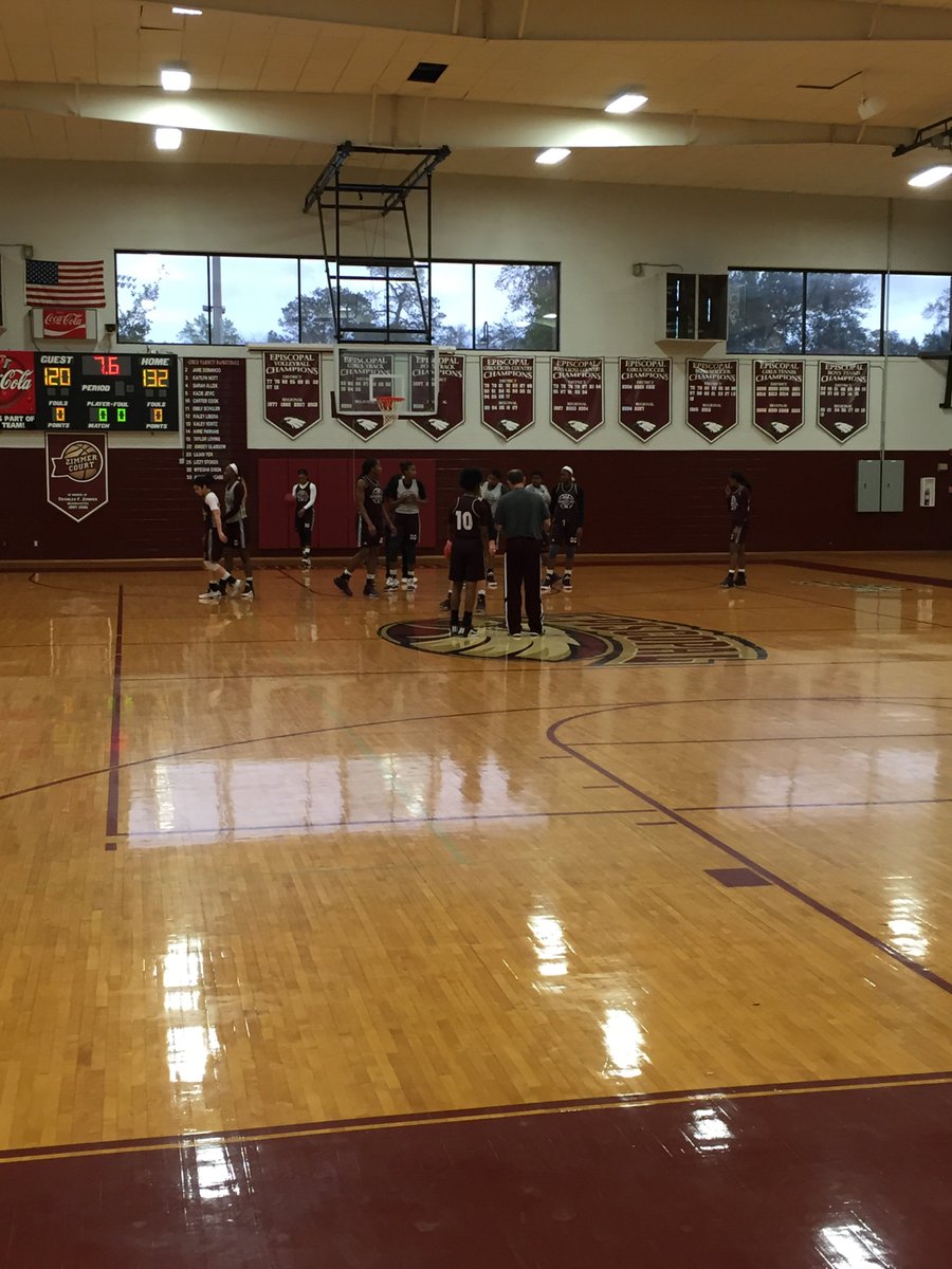 EpiscopalEagles's tweet photo. SEC Quarterfinalist @hailstatewbk at their morning shoot around in Semmes Gym. https://t.co/03iD2e5g2P