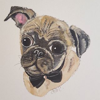 Joy_PhotoCam's tweet photo. #penandwatercolor #wuffleluv #pug #puppylove #canvaspainting #dogsofinstagram https://t.co/umFPz9B4Y5 https://t.co/uDzdUa6n2H
