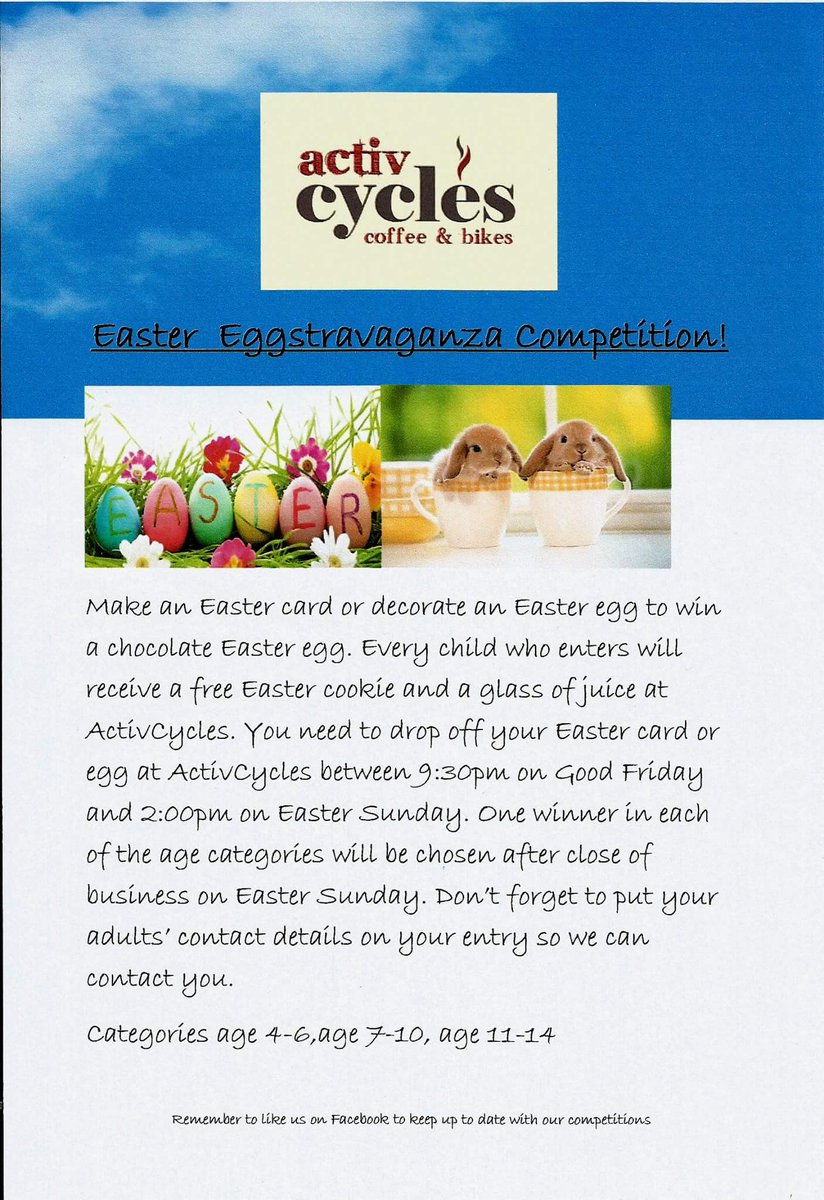 We will be holding anEaster eggstravaganza competition this #Easter