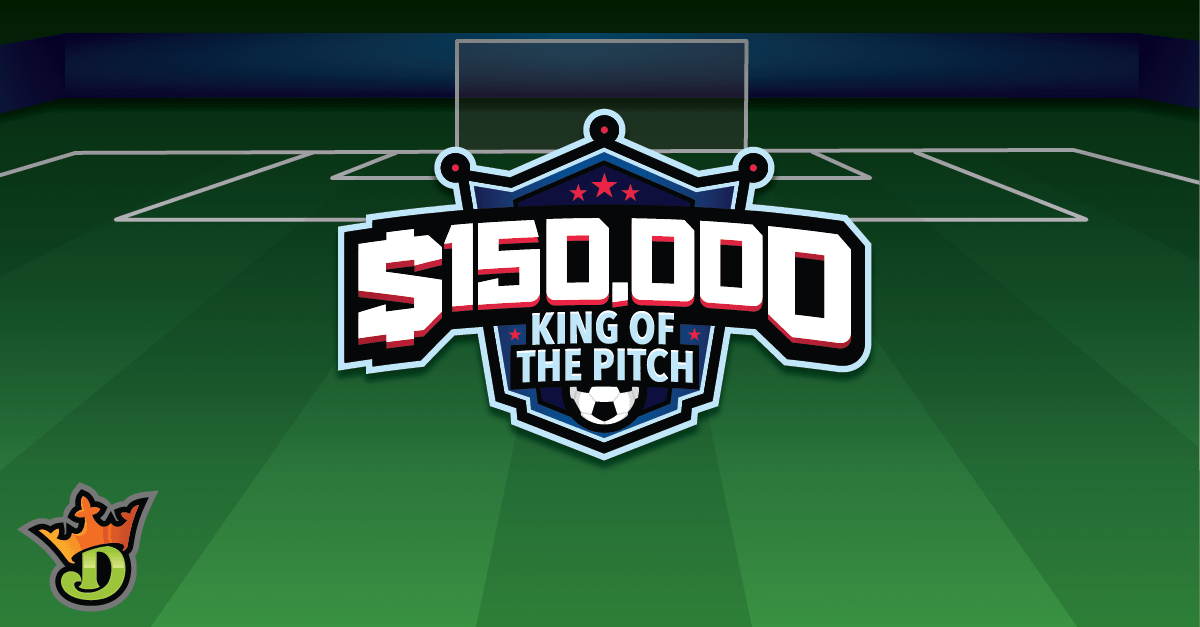 DraftKings's tweet photo. ⚽️INTRODUCING⚽️ Our biggest soccer contest! Qualify for the EPL King of the Pitch tomorrow: https://t.co/XSKHgdBukv https://t.co/UdsGh7FAMA