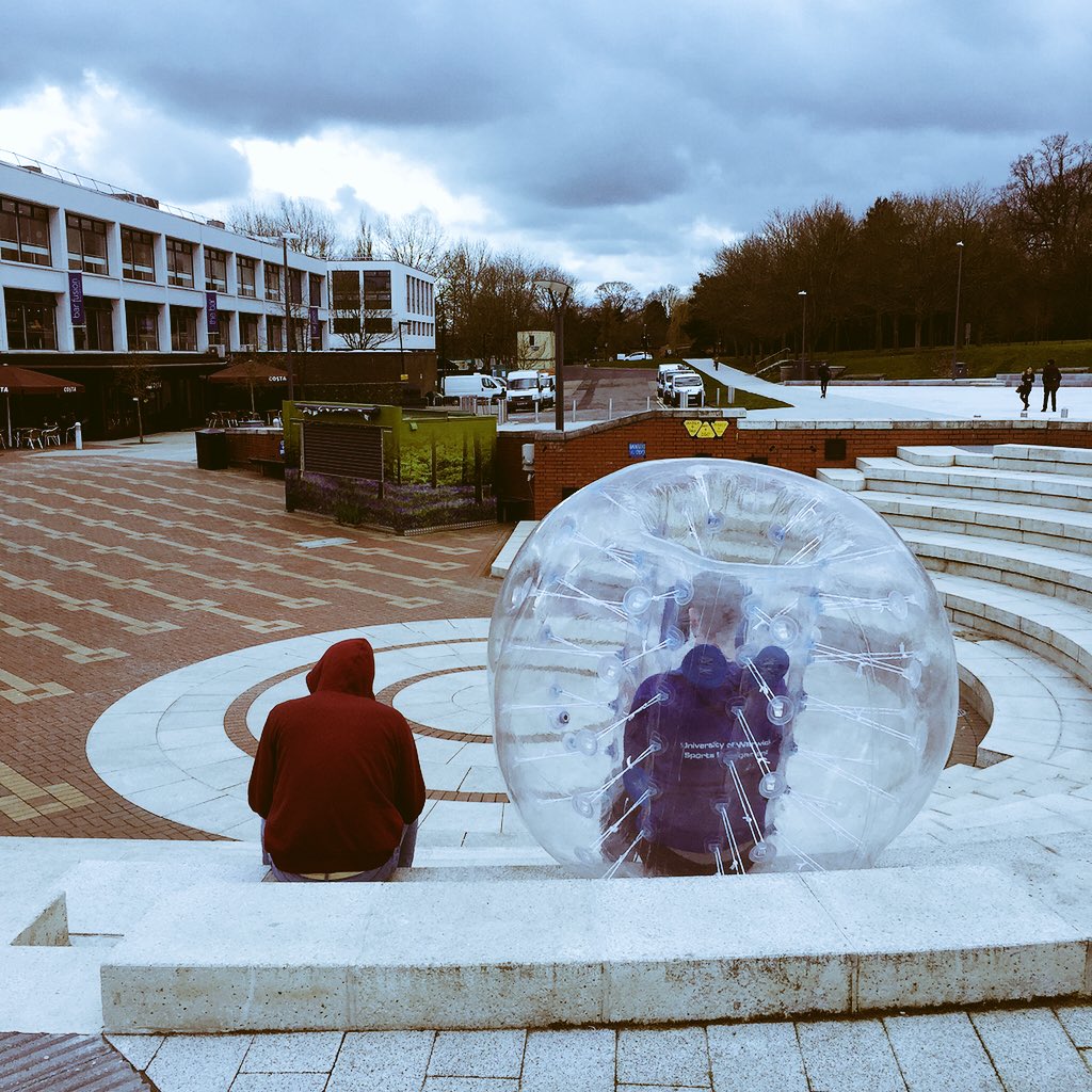 warwicksport's tweet photo. Look out for the bubble this lunchtime on the piazza! Taking bookings for bubble football. #warwickactive https://t.co/7Ui9kGXn6e