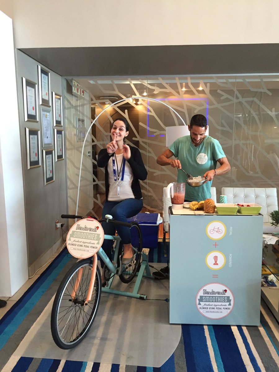 RayCoxCycling's tweet photo. Claudia gettin involved in the #CiplaCycle #Cycletour2016 smoothie blender ride #CTCTprep add some @CiplaNutrition💪🏻 https://t.co/3K6Z1ncbPq
