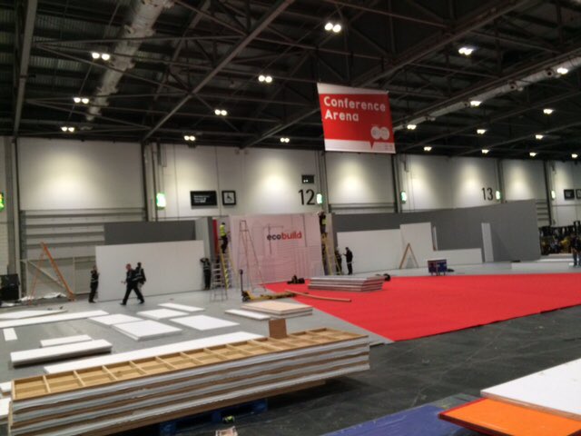 UBM_Ops's tweet image. It's the first day of build up at @Ecobuild_Now Good luck to all contractors! #EcoBuild