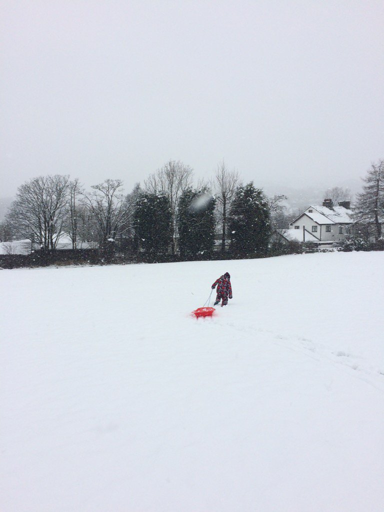 savebarlowfold's tweet photo. Schools out! So where better to spend the day than on #barlowfold #rossendale #snow https://t.co/mJ7SB4mSAR