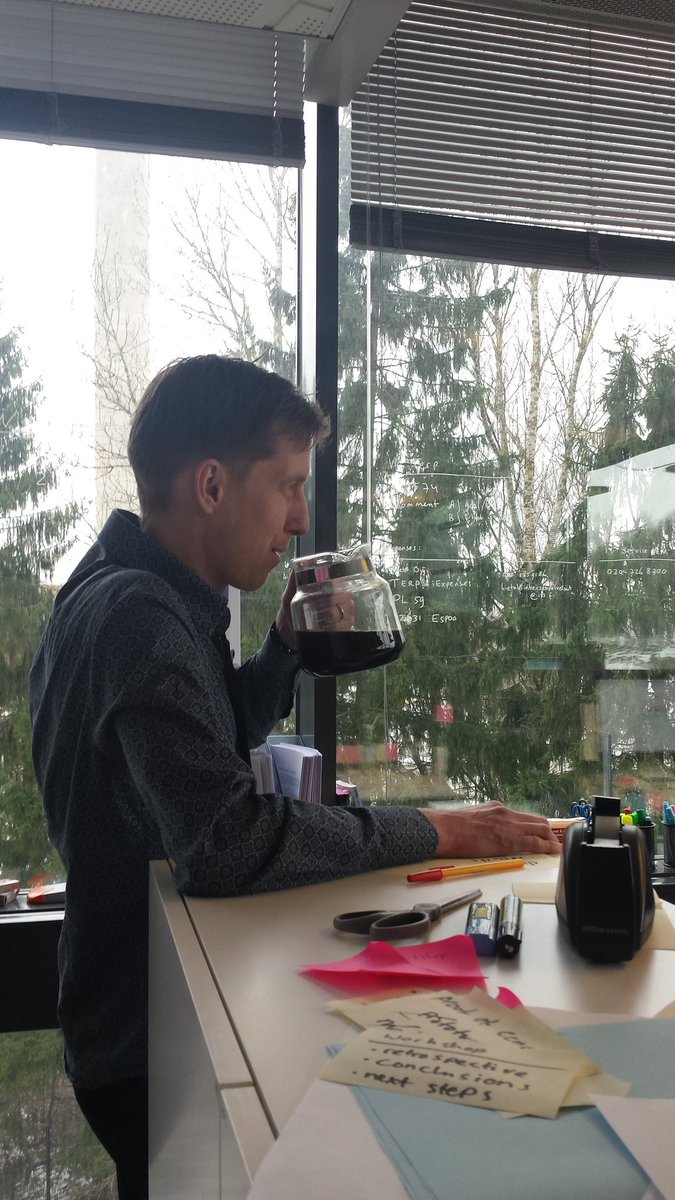 SannaPudas's tweet photo. #tietodesign studio Friday. Still little to go. Some need more boost than others #tietolife @michielterlouw #coffee https://t.co/y9NWUOnu6m