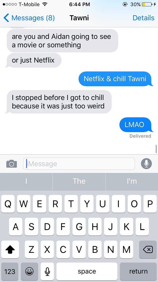 I love texting Aidan's mom