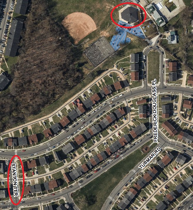 hellomiddleclas's tweet image. 1898 Stanton Terrace SE is illogical for the Douglass Community Center,  See picture! @DPRDC