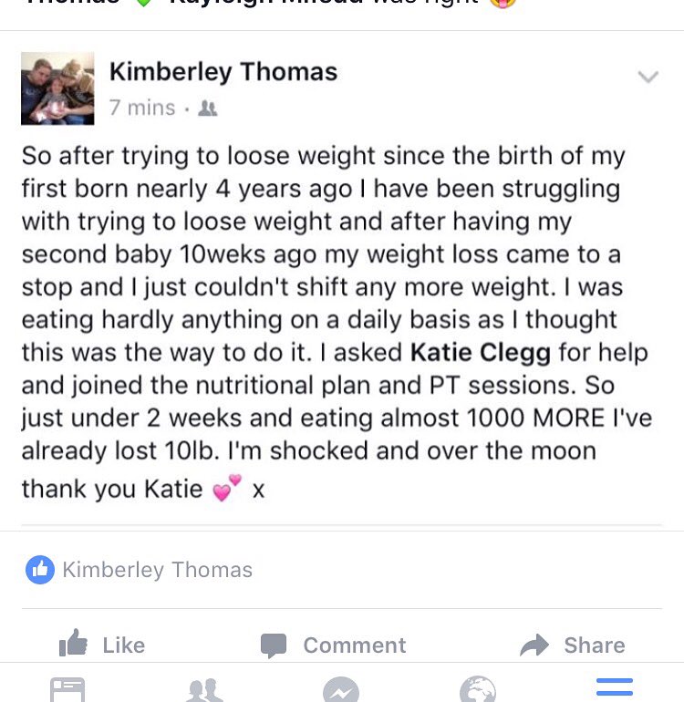 KC_FITNESS_PT's tweet photo. This makes me so happy!! Client following my plan, eating more, training with me, lost 10lbs in 2 weeks! So pleased https://t.co/73jWbA0Xck