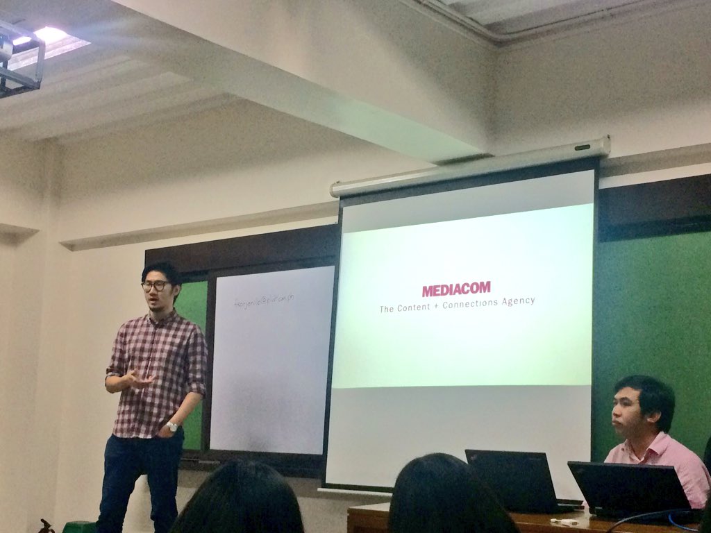 AteneoACTM's tweet photo. Speakers from Group M's Mediacom and Movent. 

#CareerBuildingProgram https://t.co/VV4o1Cykwa