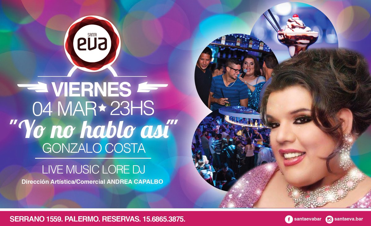 santaevabar's tweet photo. Hoy! en #SantaEvaBar nos visita @CostaOkis, con su mix de humor! no te lo pierdas! entrada gratuita. #palermo https://t.co/1u4QJNTqNj
