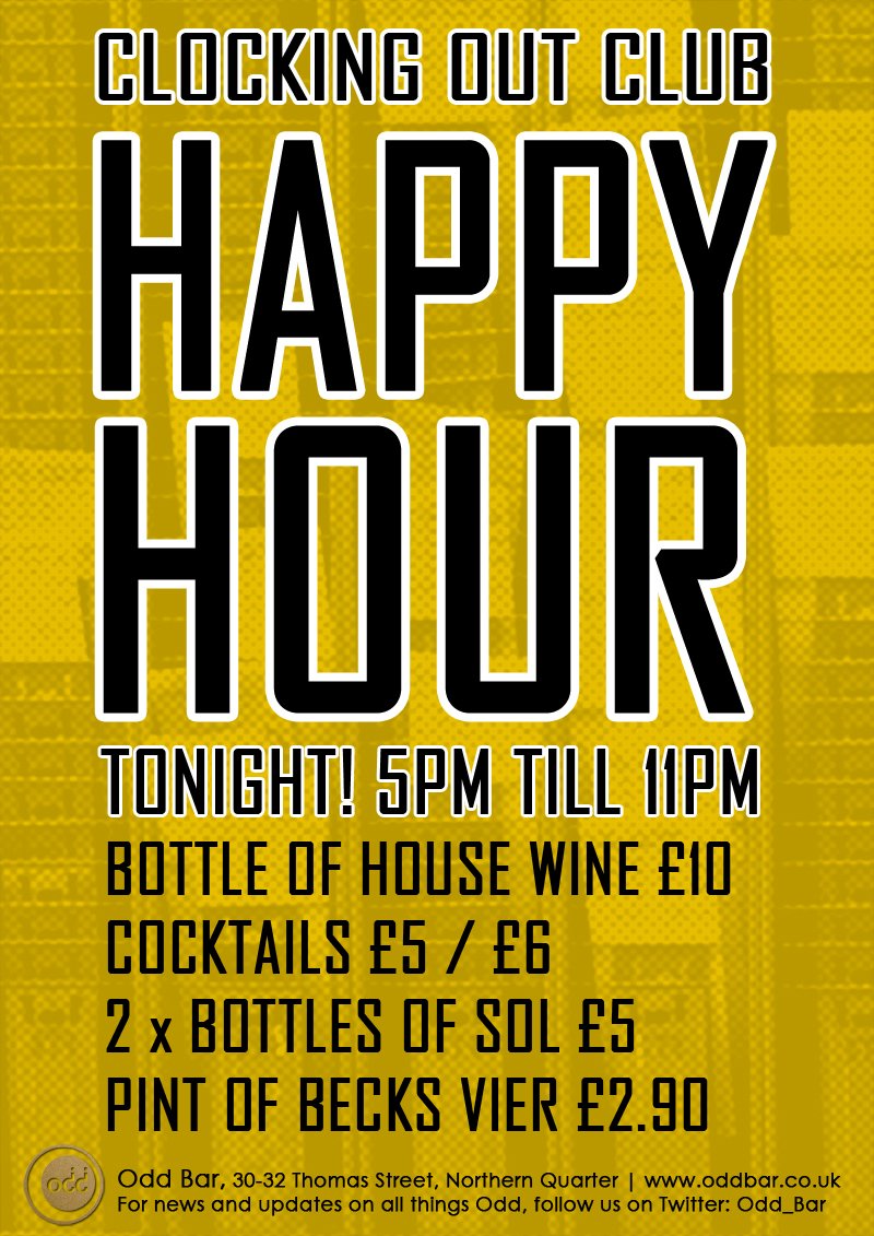 Odd_Bar's tweet photo. Happy Hours tonight 5pm-1pm Lets get this weekend started!! #happyhour @NQMCR https://t.co/c5CIcbNRb6