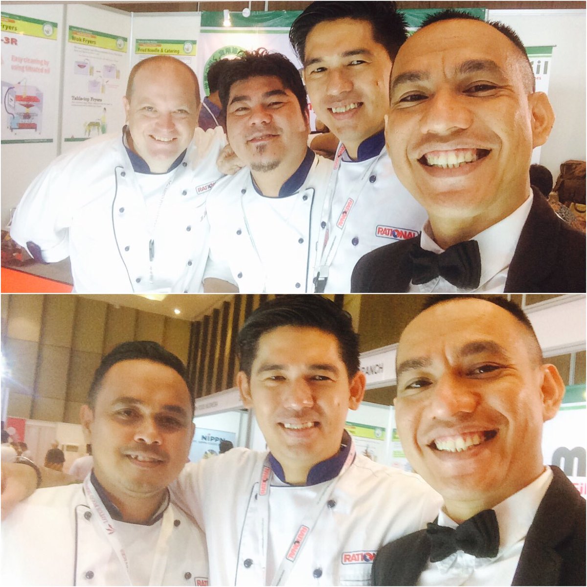 AmaTheo's tweet photo. me and my chefs today #Rational #FHTBali2016 @RATIONAL_AG @ChrisMaakh @geoff_norick https://t.co/IUfU2YP2c3