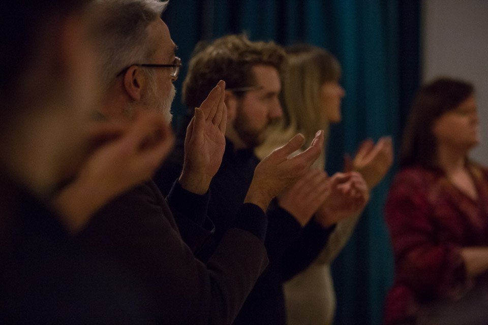 Ldn_Sinfonietta's tweet image. Check out some great images from Wednesday night&apos;s #ClappingMusicApp workshop and minimalism concert @Nottm_Contemp