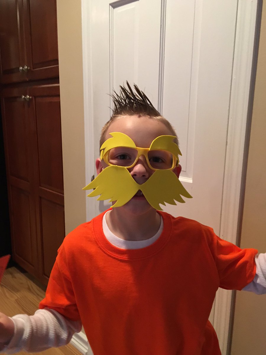 #RAA2016 All ready for favorite Dr. Seuss character day! The Lorax!