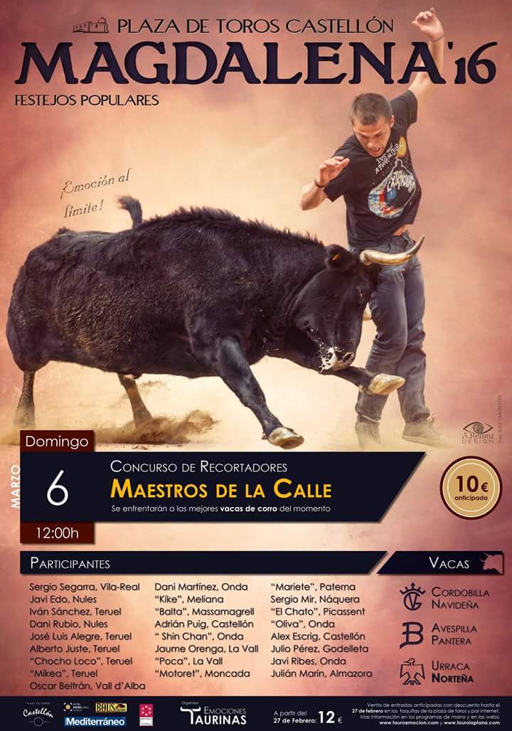 El domingo Castellón vivirá un concurso de recortes de infarto. ¿Te lo vas a perder? #Magdalena2016