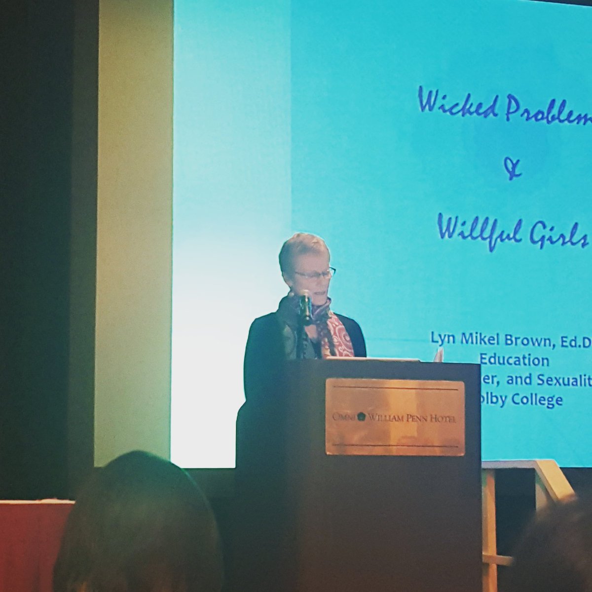 awppgh's tweet photo. Keynote Lyn Brown taking the stage! #awppgh2016 https://t.co/6D3RhFcpDh
