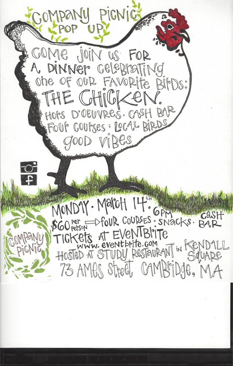 studyrestaurant's tweet image. Study is closed on Mondays, but we still love seeing you! Come by on Monday March 14th for a great popup!