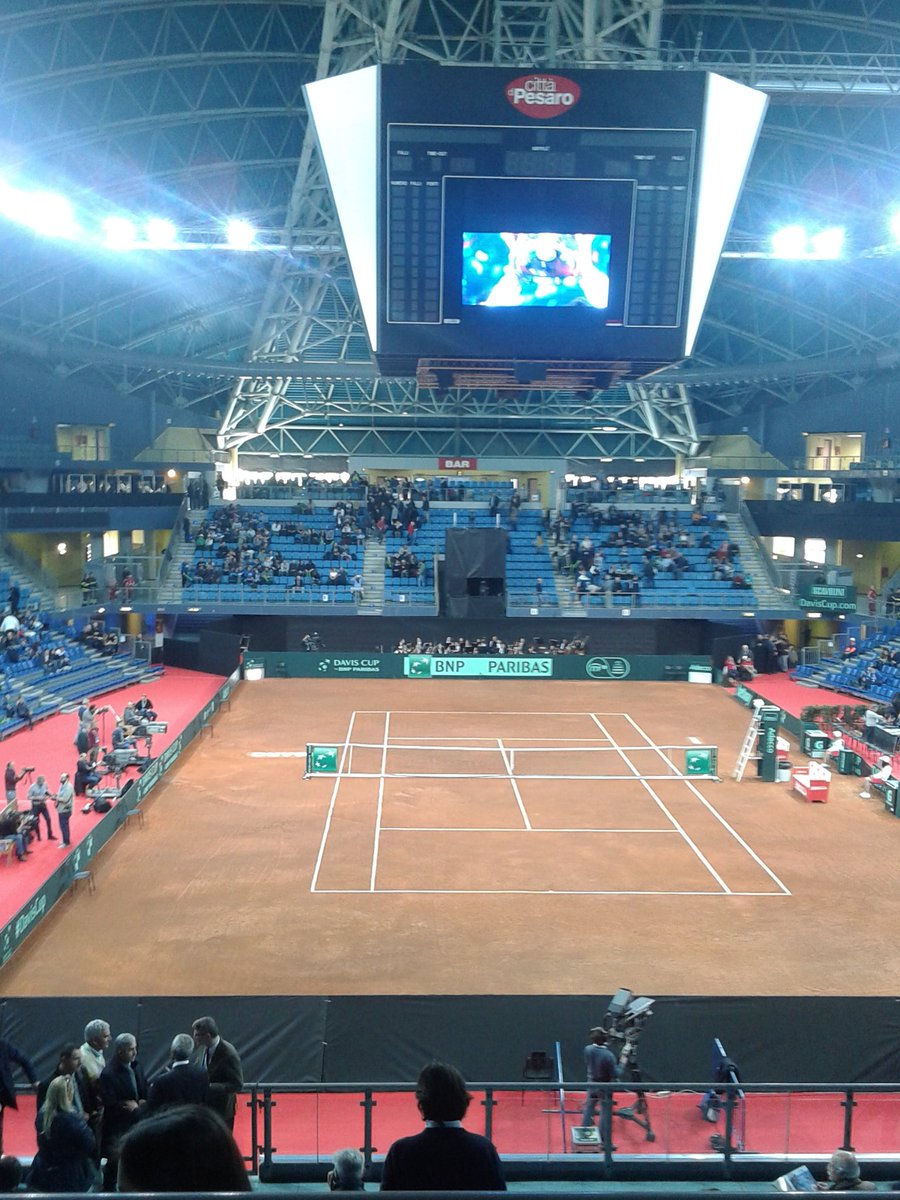 GabbaSwag's tweet photo. Andiamo Paolino!!!Noi ci siamo! @federtennis #DavisCup #Italia #Pesaro #TTT #15zero https://t.co/MuwelVsTH5