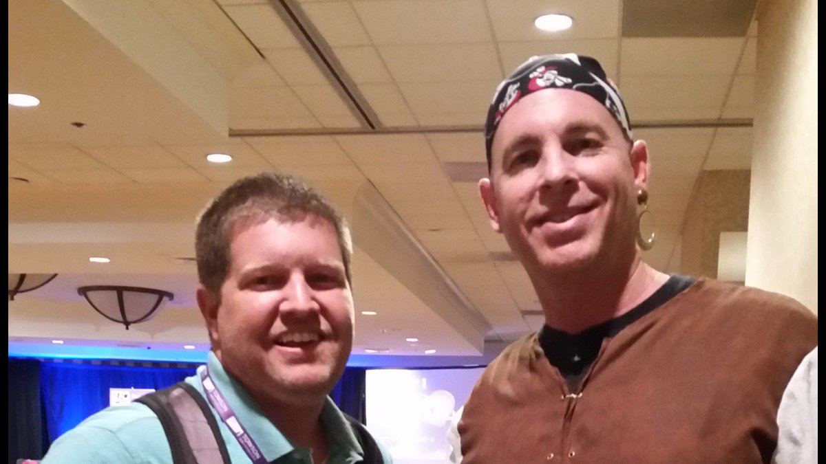 elemmath's tweet photo. Hanging out with Teach like a pirate author and speaker @burgessdave. inspirational talk about passionate teaching https://t.co/EWOShZgHwc