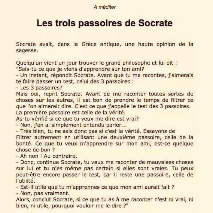 Socrate Les Trois Passoires Words Thoughts Wisdom
