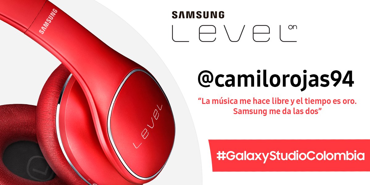 SamsungCO's tweet image. Cuántos RT para @camilorojas94 y su posibilidad de ganar con #GalaxyStudioColombia y #LevelOn