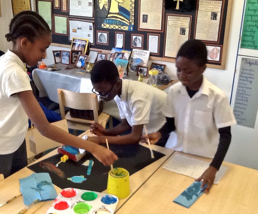 This afternoon we are painting our Roman Chariots so they are ready to race next week! <a href="/foxfield/">FoxfieldPrimary</a>
