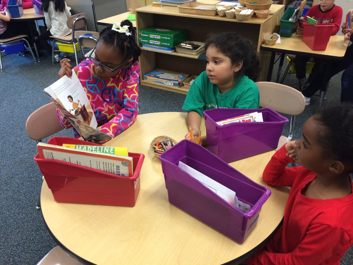 Poe3rdGrade's tweet photo. Reading across America! The big third graders came to read to the Kindergarteners! https://t.co/XyOtBLVa6F