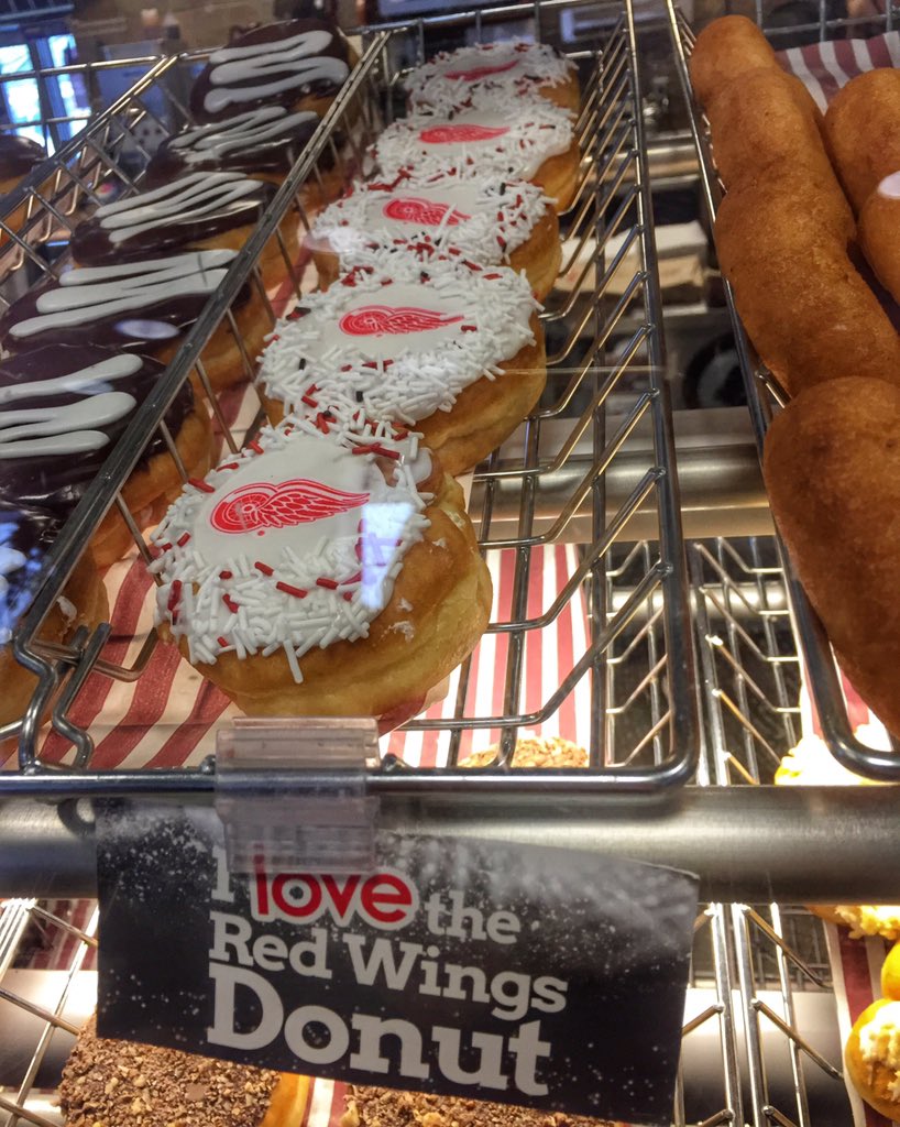 FanDuelSN_DET's tweet photo. We may have stopped at @TimHortonsUS again for the I Love the #RedWings donuts 👀🍩☕️ https://t.co/MNt8Gm0Mp0