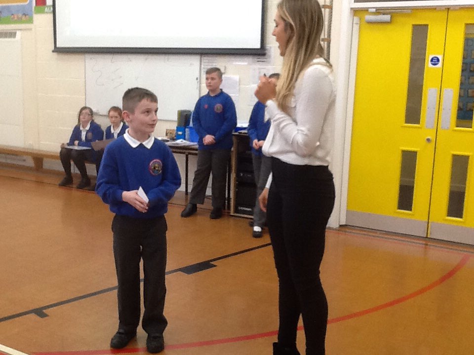 Hadrian_Park's tweet photo. A big thank you to Ewan who won a competition to design a football strip! He won book vouchers for himself and ... https://t.co/f1NB91Zvth