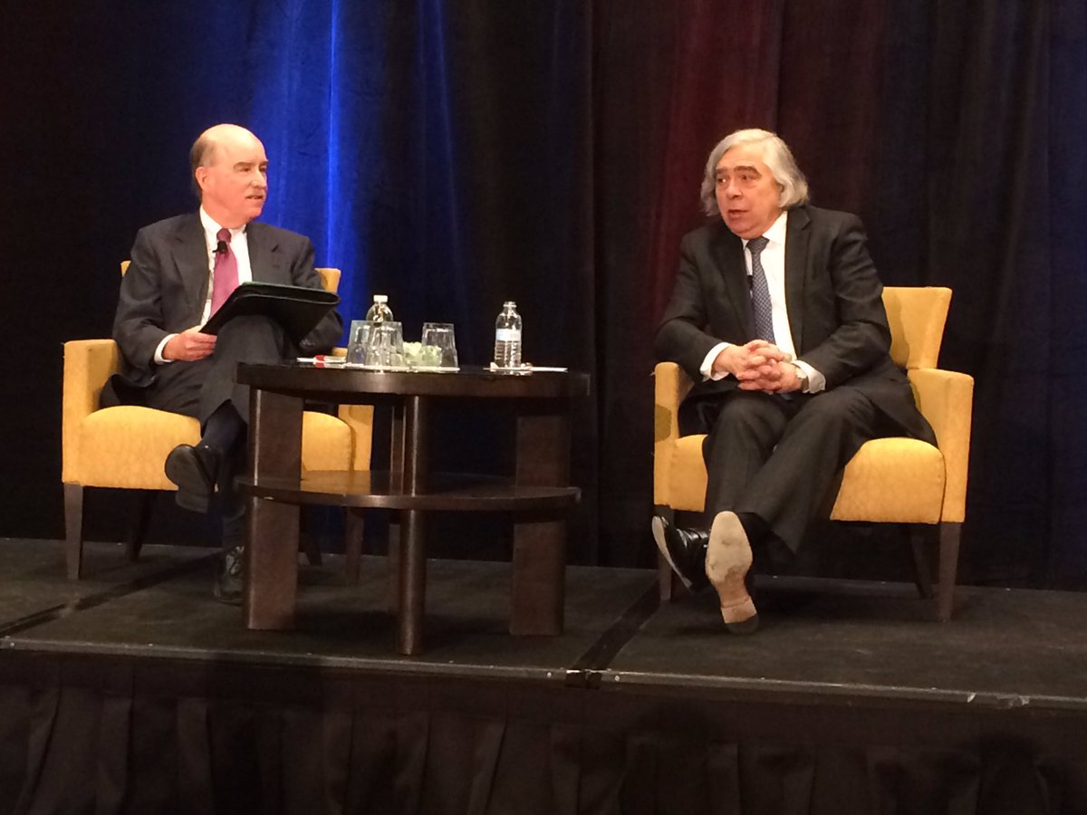 mitenergy's tweet image. Sec. Moniz: "Having @MITstudents from all schools involved in the #energy conversation is a great thing." #MITEC16