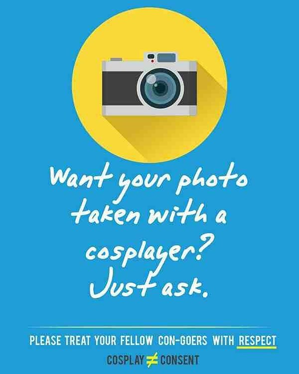 HUACB's tweet photo. @CosplayXConsent Cosplayers are people too! #berespectful #heroesunitedagainstcosplaybullying #HUACB #cosplay https://t.co/Zx6nR5hdYx