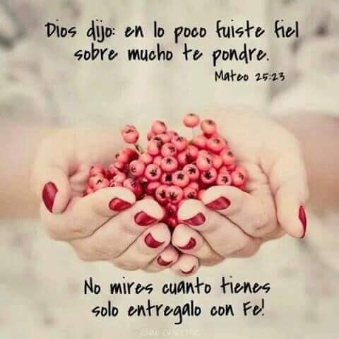 loremgcastillo's tweet photo. Mateo 25:23 Has sido fiel en lo poco; te pondré a cargo de mucho más. ¡Ven a compartir la felicidad de tu señor ! https://t.co/qa06q7UhIK