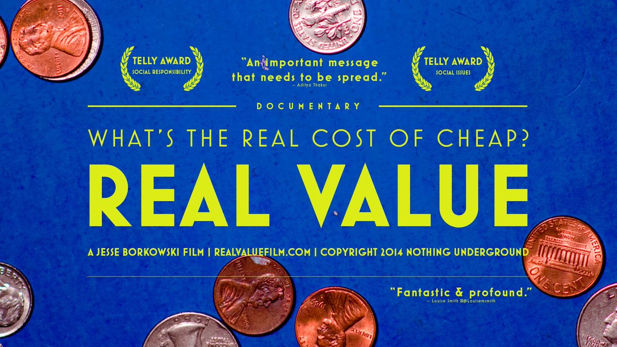 We're showing award winning documentary Real Value next Thurs 10th March in the Common Room! realvaluefilm.eventbrite.co.uk