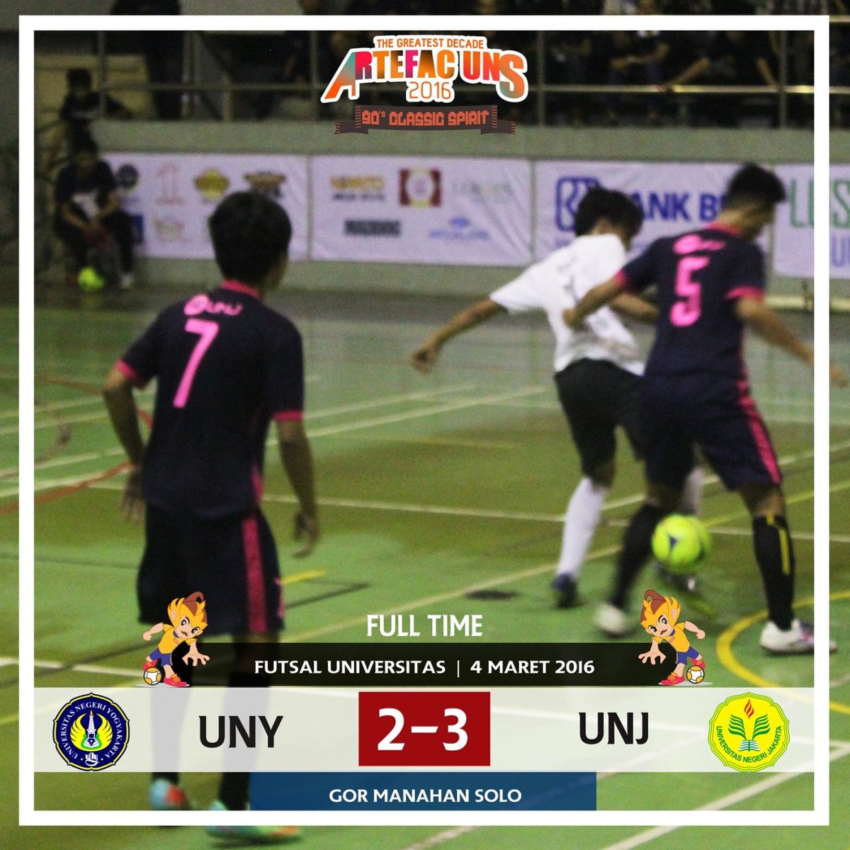 artefacuns's tweet photo. [Futsal] Univ
FULL TIME
UNY 2 - 3 UNJ

#ARTEFACUNS2016 https://t.co/IWwxYZ9tjd