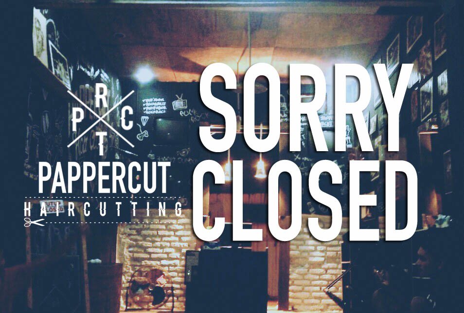 pappercuts's tweet image. Tutup dulu