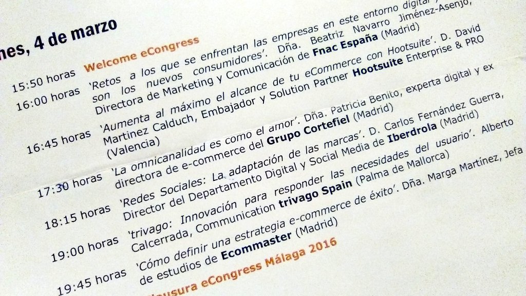MkDigitalUMA's tweet photo. Continúa el #econgress16 en su segunda jornada. https://t.co/kk76Nb9sWc