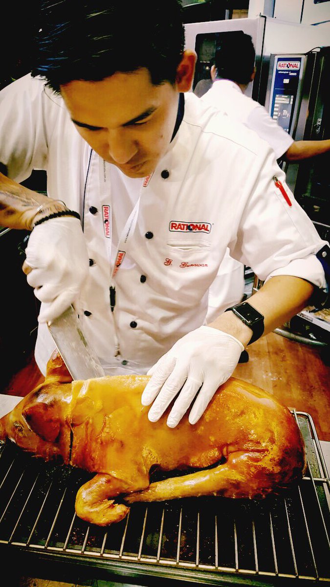 GunawanGeoffrey's tweet photo. Poor piglet...ππ€ @RATIONAL_AG #FHTBali2016 https://t.co/9DBWKRVLzu