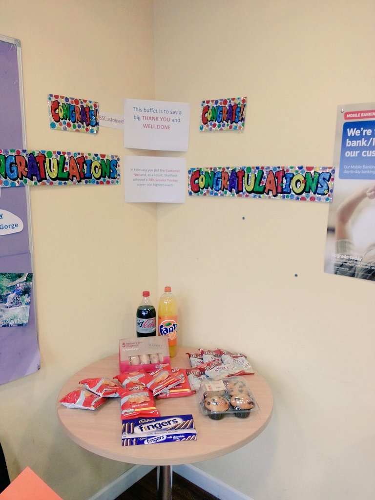 KaraAmyHayden's tweet photo. A treat for each team! Well done for putting the 'Customer First.' #NBSCustomerFirst @NBSemployees https://t.co/dwB5KHD9dp