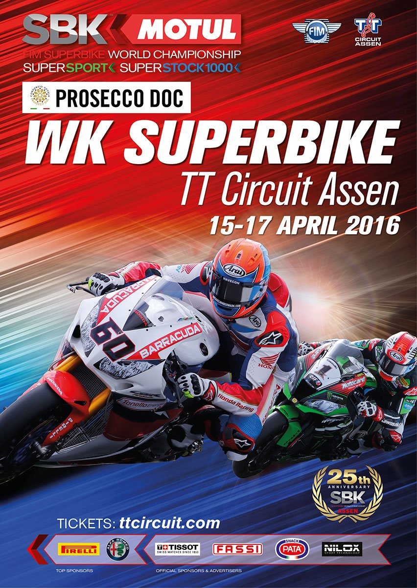 Hij is er: de officiële <a href="/WorldSBK/">WorldSBK</a> poster met <a href="/mickeyvdmark/">Michael van der Mark</a>. RT en maak kans op 3x twee kaarten! #TTAssen