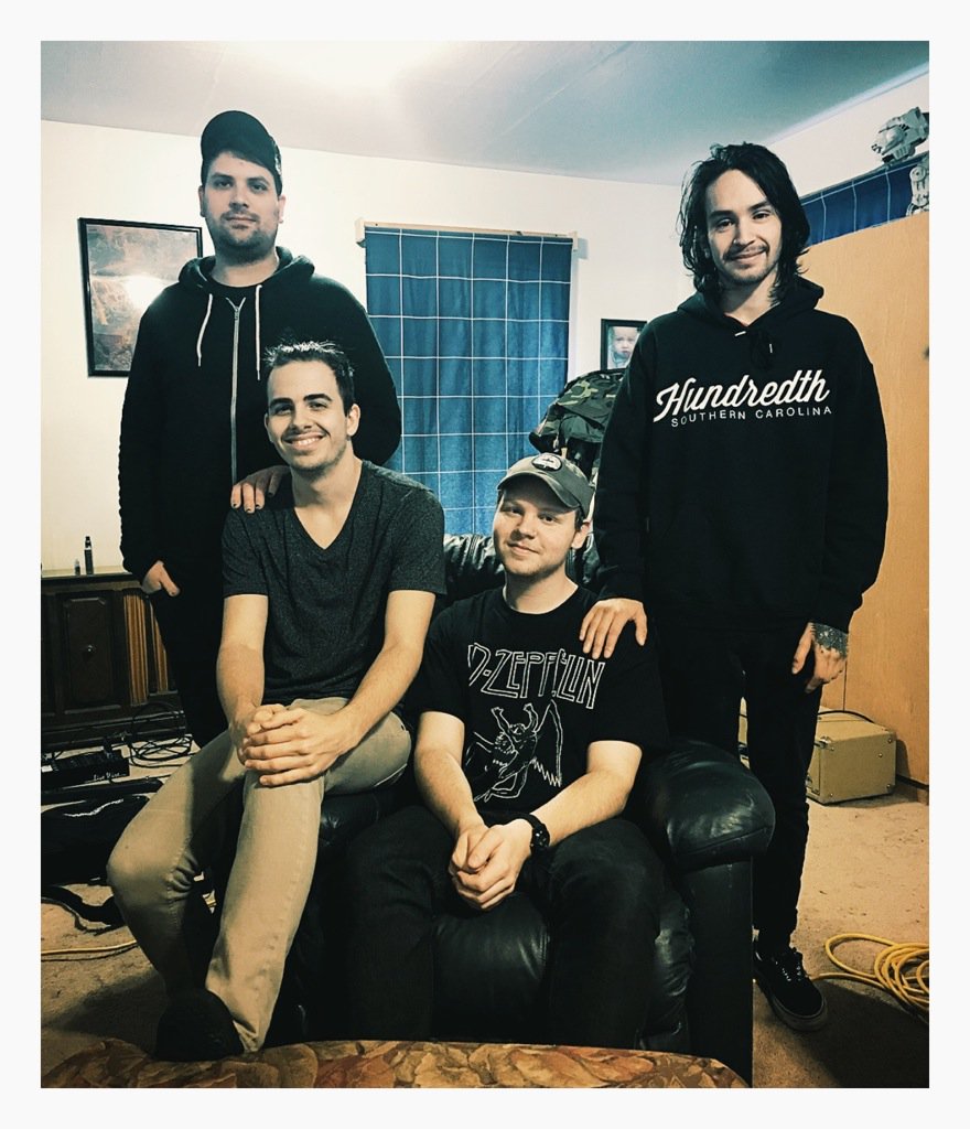 We finished recording our EP Dear Wolf huge thanks to Ahren (left) for recording us, work with him <a href="/ahrenlanfor/">I•Hurt•Inside•Love•Outside</a>