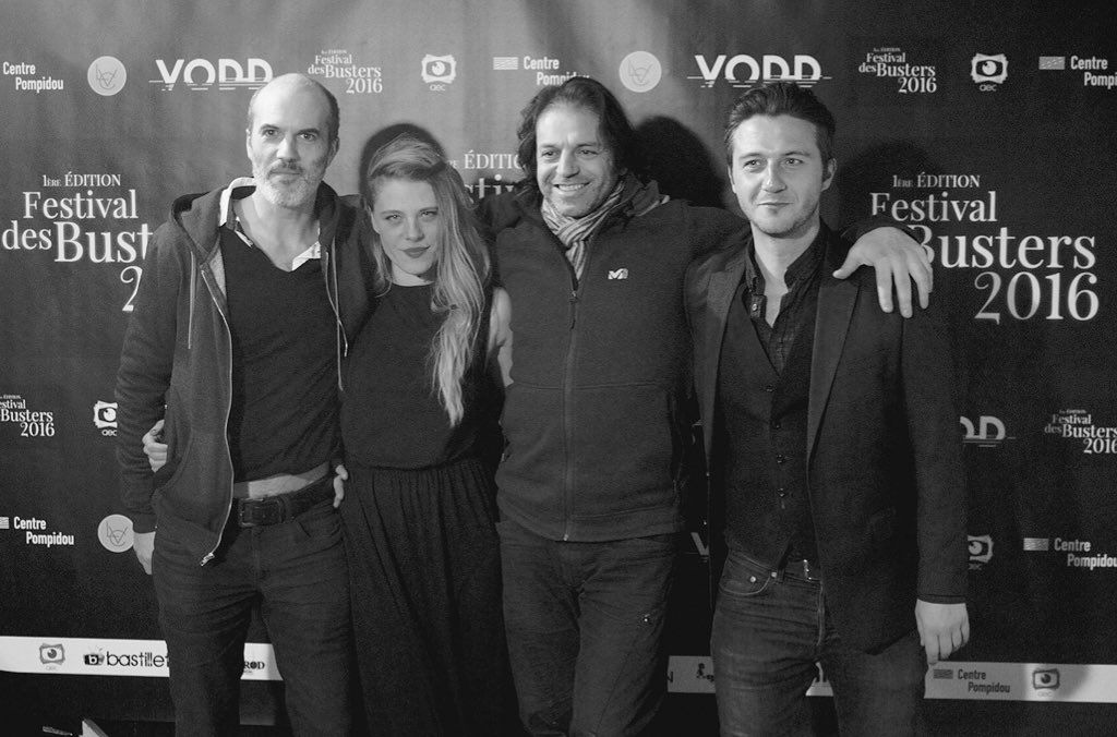 HorschampFR's tweet photo. L'équipe du film "Pour vos yeux bleus". #Busters2016 https://t.co/mDx2hvKVqY