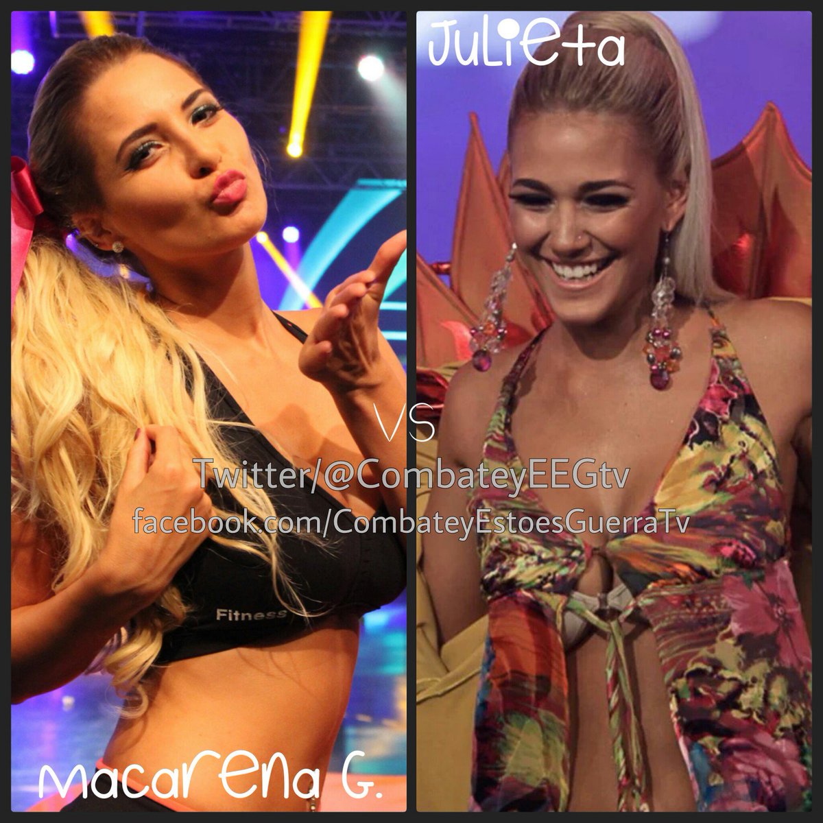 CombateyEEGtv's tweet photo. ¡DUELO DE ARGENTINAS!
¿QUE 'WACHA' ES MAS QUERIDA?
#MacarenaGastaldo→ RT
#JulietaRodriguez→ MG https://t.co/3TPtIvXNa6